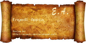 Enyedi Appia névjegykártya